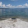 Geyser in Yellowstone Lake at West Thumb